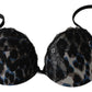 Roberto Cavalli Elegant Black Lace Reggiseno Bra