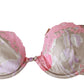 Ermanno Scervino Chic Pink Lace Silk Blend Push Up Bra