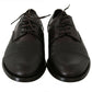 Dolce & Gabbana Brown Leather Laceups Dress Mens Shoes