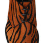 Dolce & Gabbana Orange Pony Hair Formal Dress Broque Shoes