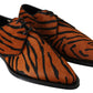 Dolce & Gabbana Orange Pony Hair Formal Dress Broque Shoes