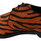 Dolce & Gabbana Orange Pony Hair Formal Dress Broque Shoes