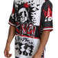 Dolce & Gabbana White King Panda Top Polyester Mens T-shirt