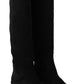 Dolce & Gabbana Elegant Black Suede Knee High Boots