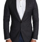 Dolce & Gabbana Black Wool Single Breasted Coat MARTINI Blazer