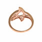 Nialaya Pink Gold Plated Silver CZ Crystal Ring