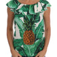 Dolce & Gabbana Pineapple Banana Sequins Blouse T-shirt