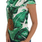 Dolce & Gabbana Pineapple Banana Sequins Blouse T-shirt