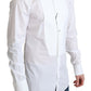 Dolce & Gabbana Elegant White Cotton Bib Dress Shirt