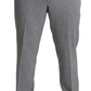 BENCIVENGA Elegant Checkered Wool Formal Trousers