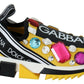 Dolce & Gabbana Yellow Multicolor Crystals Sneakers Shoes