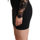 Dolce & Gabbana Elegant Black Lace Mini-Dress Delight