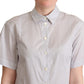 Dolce & Gabbana Chic Gray Polka Dot Short Sleeve Polo