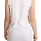 Dolce & Gabbana White La Moda Crystal Tank Top T-shirt