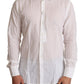 Dolce & Gabbana Elegant White Slim Fit Martini Dress Shirt