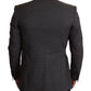 Dolce & Gabbana Chic Gray Check Martini Slim Fit Double-Breasted Blazer