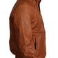 Dolce & Gabbana Elegant Brown Leather Bomber Jacket