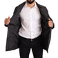 Dolce & Gabbana Elegant Black Trench Coat for Sophisticated Men