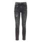 Imperfect Elegant Black Denim Trousers