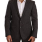 Dolce & Gabbana Elegant Gray Martini Woolen Suit Set