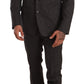 Dolce & Gabbana Elegant Gray Martini Woolen Suit Set