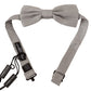 Dolce & Gabbana Elegant Silver Silk Bow Tie