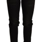 Acht Elegant Slim Fit Black Denim