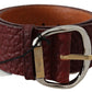 GF Ferre Elegant Brown Leather Fashion Belt