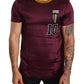 Dolce & Gabbana Purple Sport 10 Embroidery Crewneck T-shirt