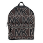 Michael Kors Cooper Large Brown Signature PVC Graphic Logo Backpack Bookbag Bag