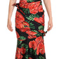 Dolce & Gabbana Elegant Floral Silk Draped Dress