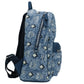 MCM Stark Small Blue Vintage Jacquard Monogram Logo Fabric Backpack Bookbag