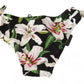 Dolce & Gabbana Elegant Lily-Print Bikini Bottom