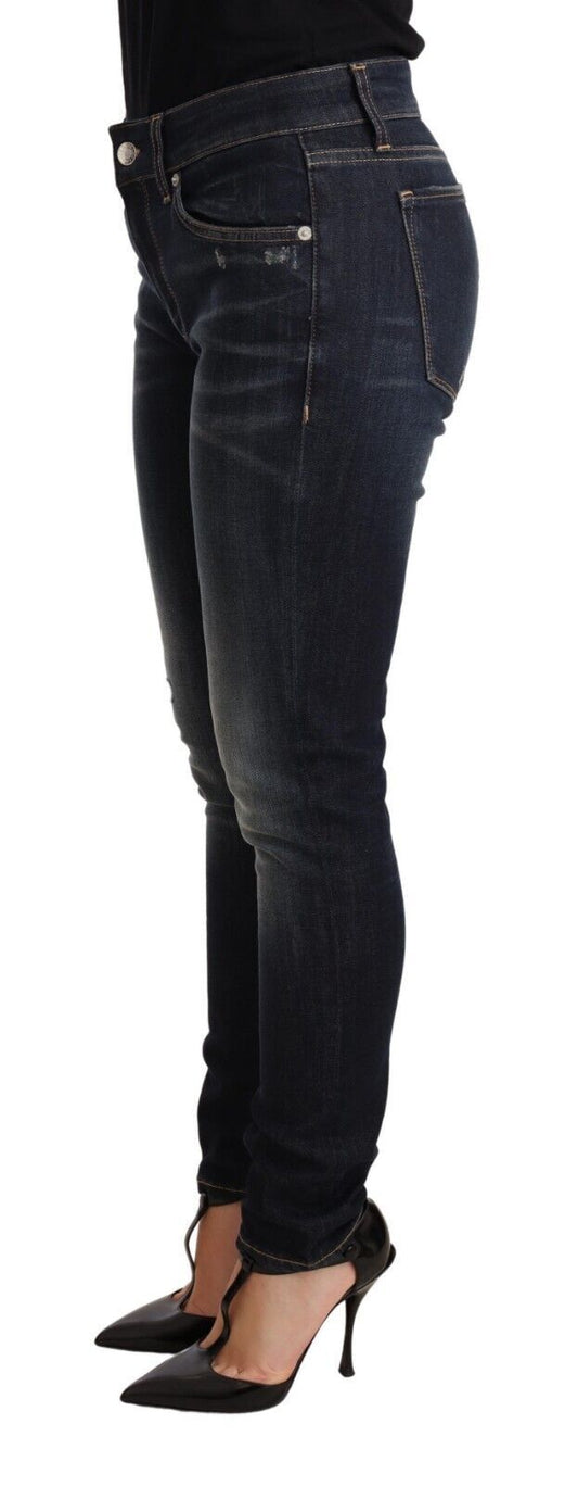 Dolce & Gabbana Chic Blue Slim Skinny Jeans