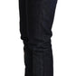 Acht Elegant Low Waist Skinny Dark Blue Jeans