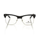 Frankie Morello Black Acetate Unisex Eyeglass Frame