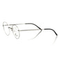 Frankie Morello "Silver Metallic Unisex Eyeglass Frame"