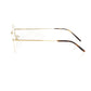 Frankie Morello Gold Metallic Unisex Frame