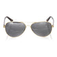 Frankie Morello Gold Metallic Fiber Men's Sunglass