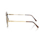 Frankie Morello Brown Metallic Sunglass for Men