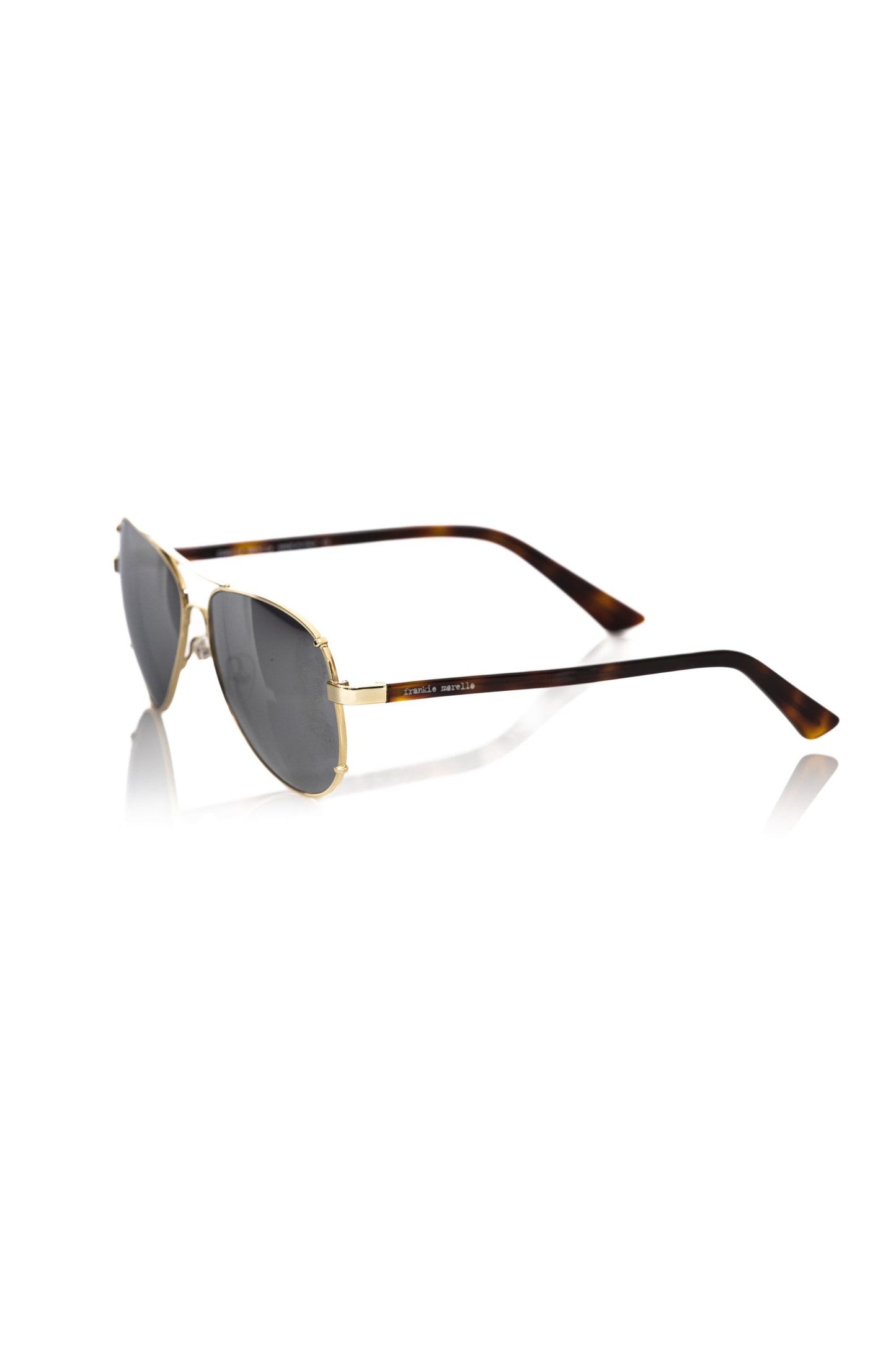 Frankie Morello Gold Metallic Fiber Men's Sunglass