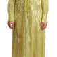 Patrizia Pepe Sunshine Silk Blend Maxi Dress - Long Sleeves & Plunge