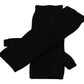 Dolce & Gabbana Elegant Black Cashmere Fingerless Gloves