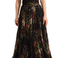 Dolce & Gabbana Floral Silk Off-Shoulder Long Dress