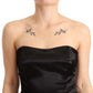 Dolce & Gabbana Elegant Black Strapless Mermaid Dress