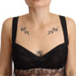 Dolce & Gabbana Elegant Black Silk Lingerie Chemise