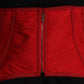 Dolce & Gabbana Red Corset Belt Stretch Waist Strap Silk Top