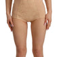 Dolce & Gabbana Beige Lace Panel Stretch Bodysuit