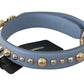 Dolce & Gabbana Elegant Blue Leather Shoulder Strap