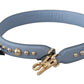 Dolce & Gabbana Elegant Blue Leather Shoulder Strap